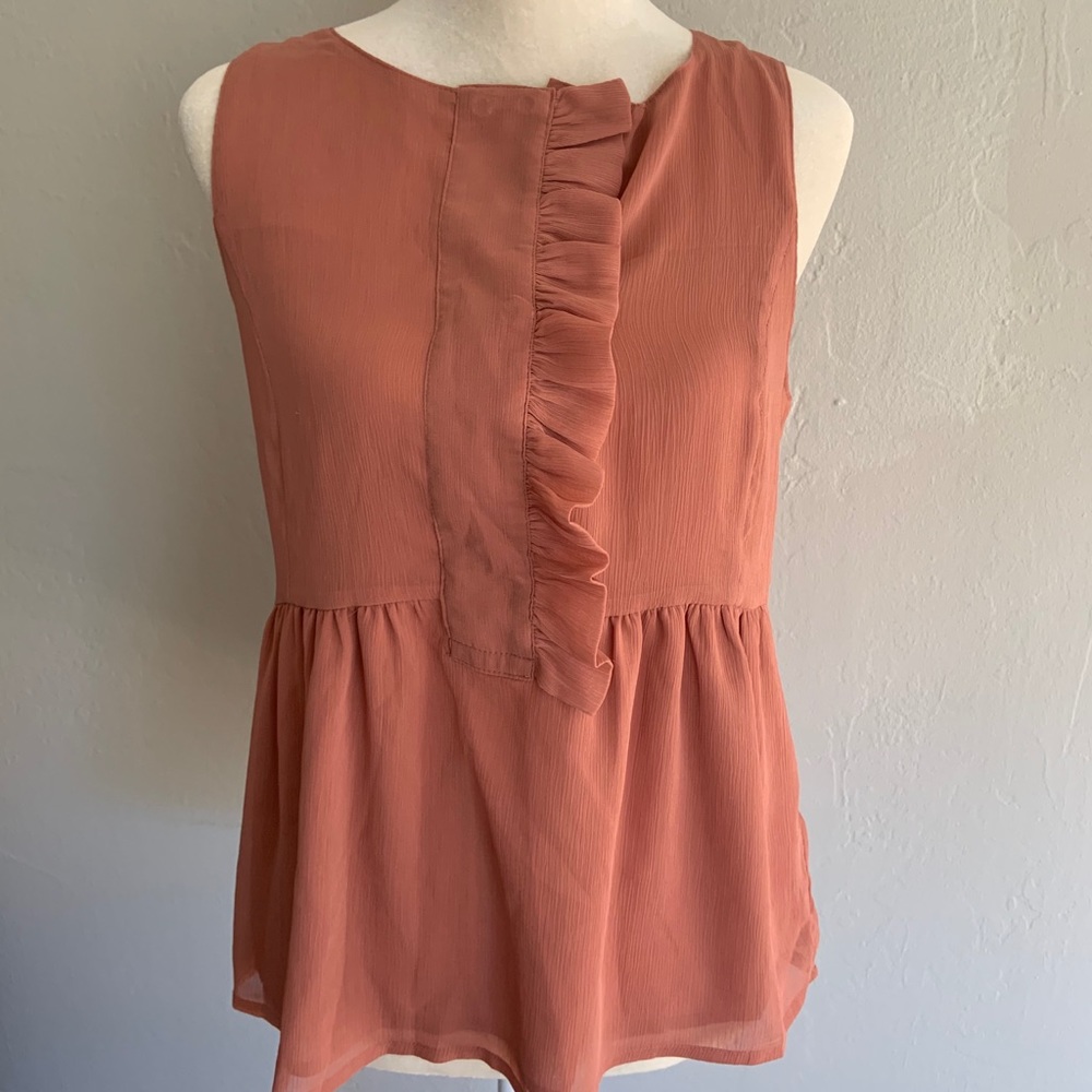 GAP  coral/orange sleeveless blouse/tank.